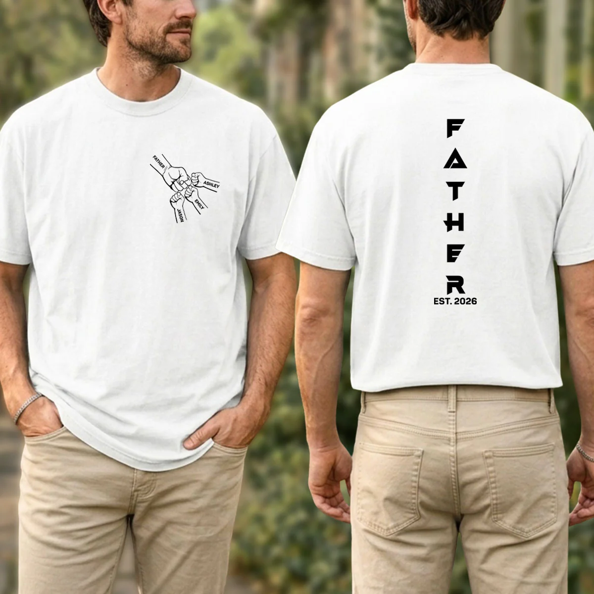 The Best Papa - Personalized Custom Shirt - Image 4