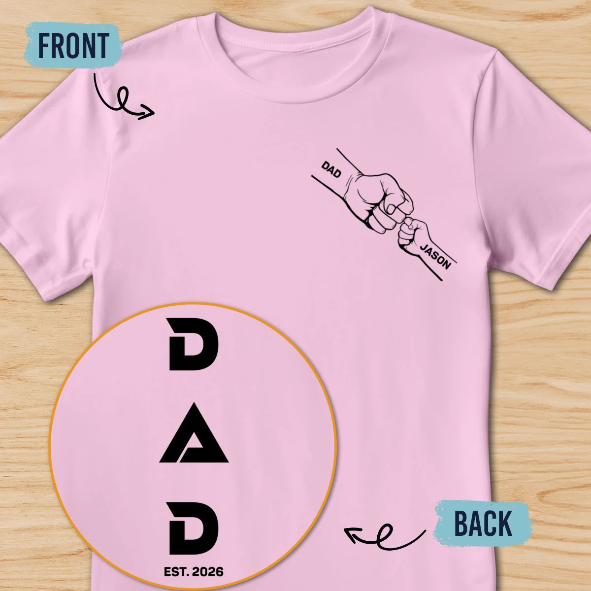The Best Papa - Personalized Custom Shirt - Image 9