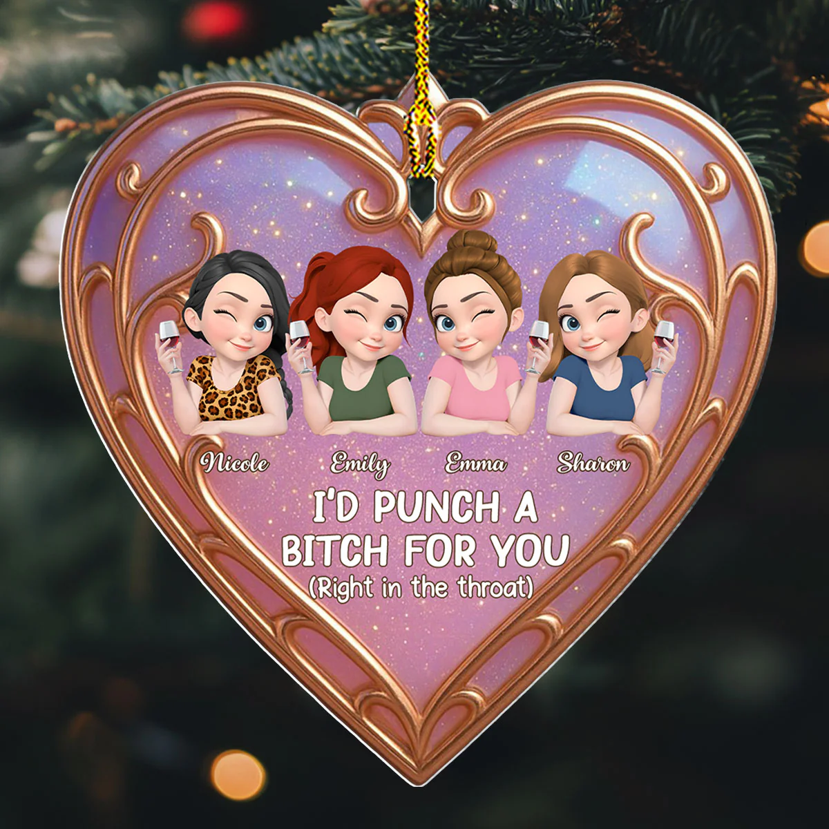 The Best Part Of Life - Personalized Custom Acrylic Ornament - Image 3
