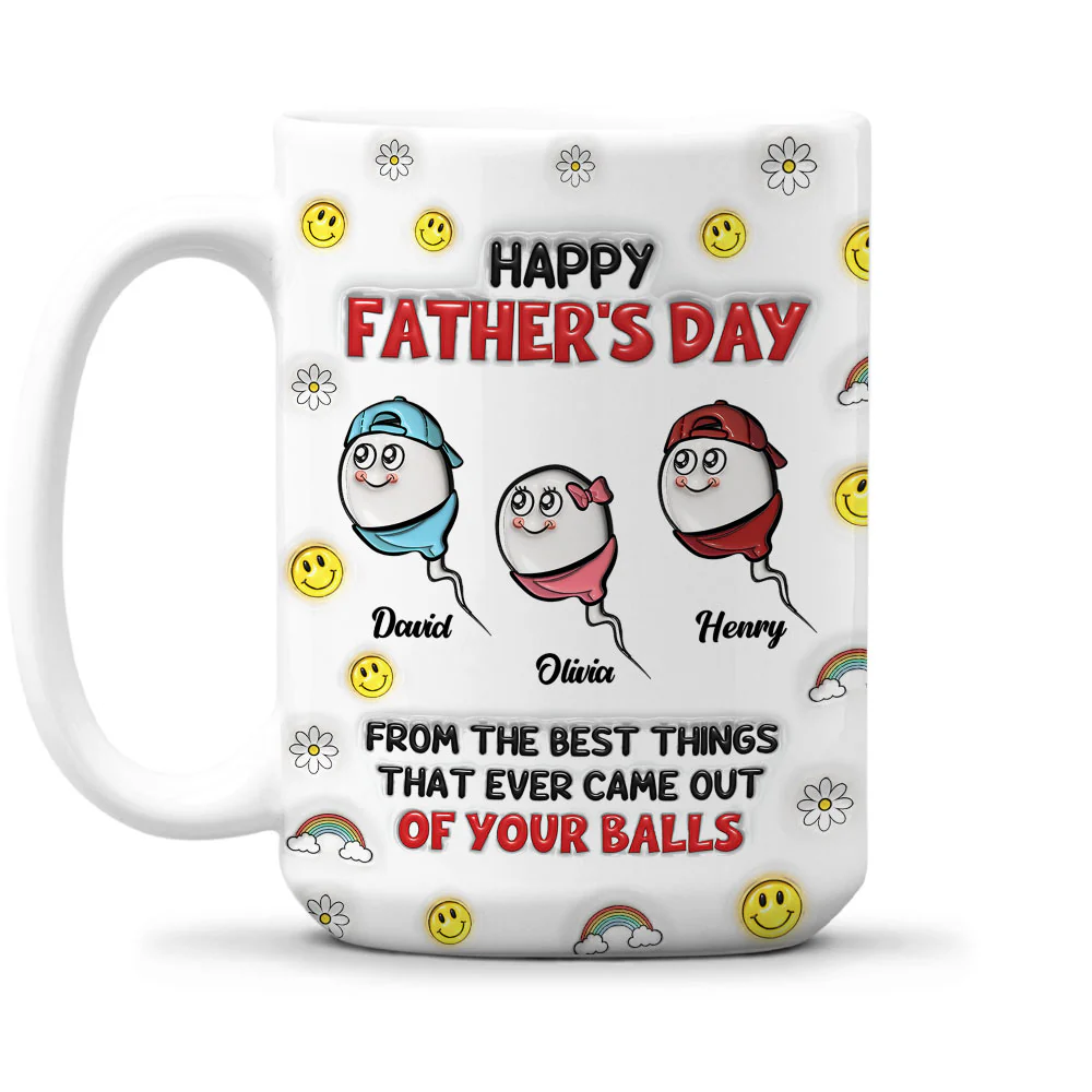 The Best Thing Came Out - Personalized Custom 3D Inflated Effect Mug - Image 6
