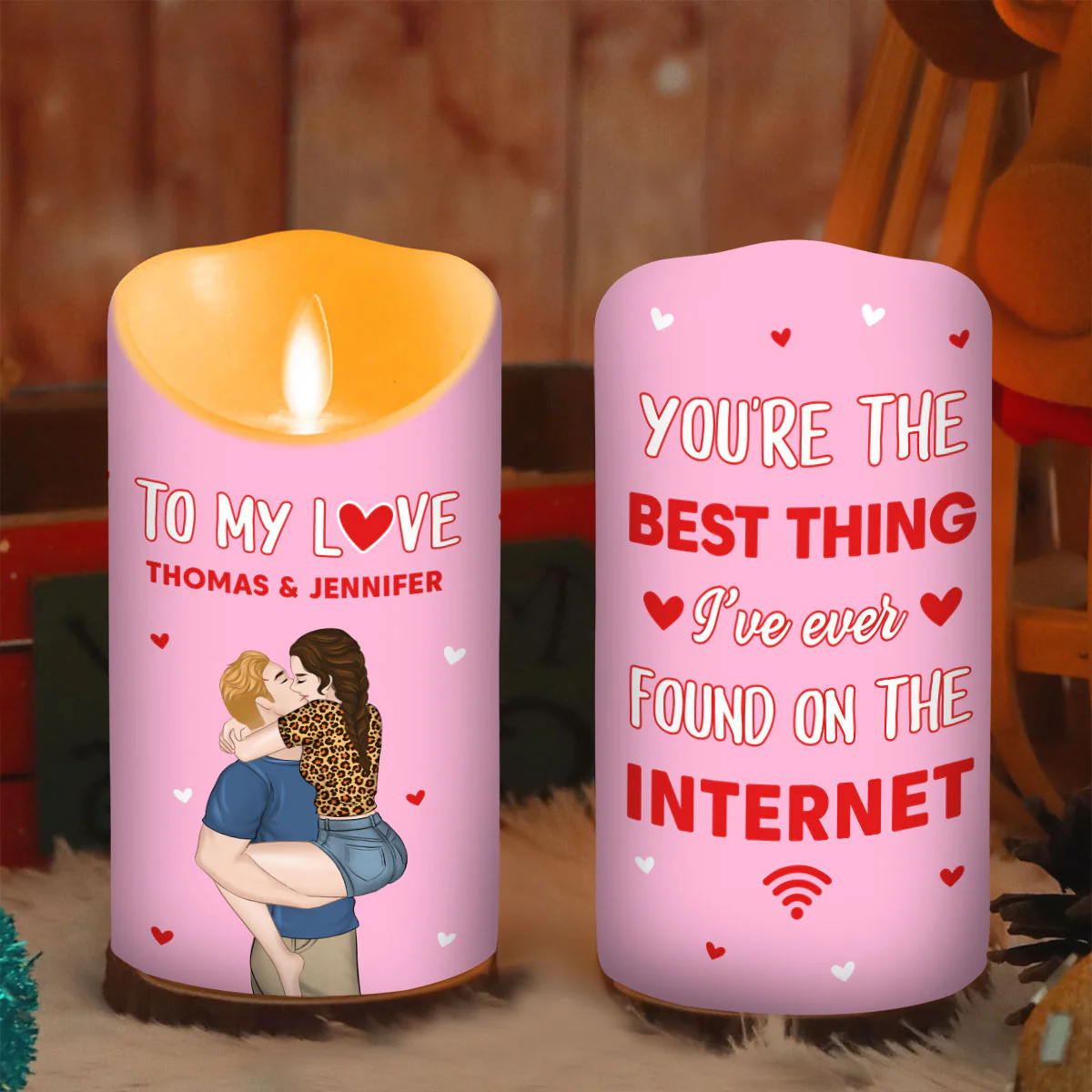 The Best Thing On The Internet - Personalized Custom LED Candle - Image 5