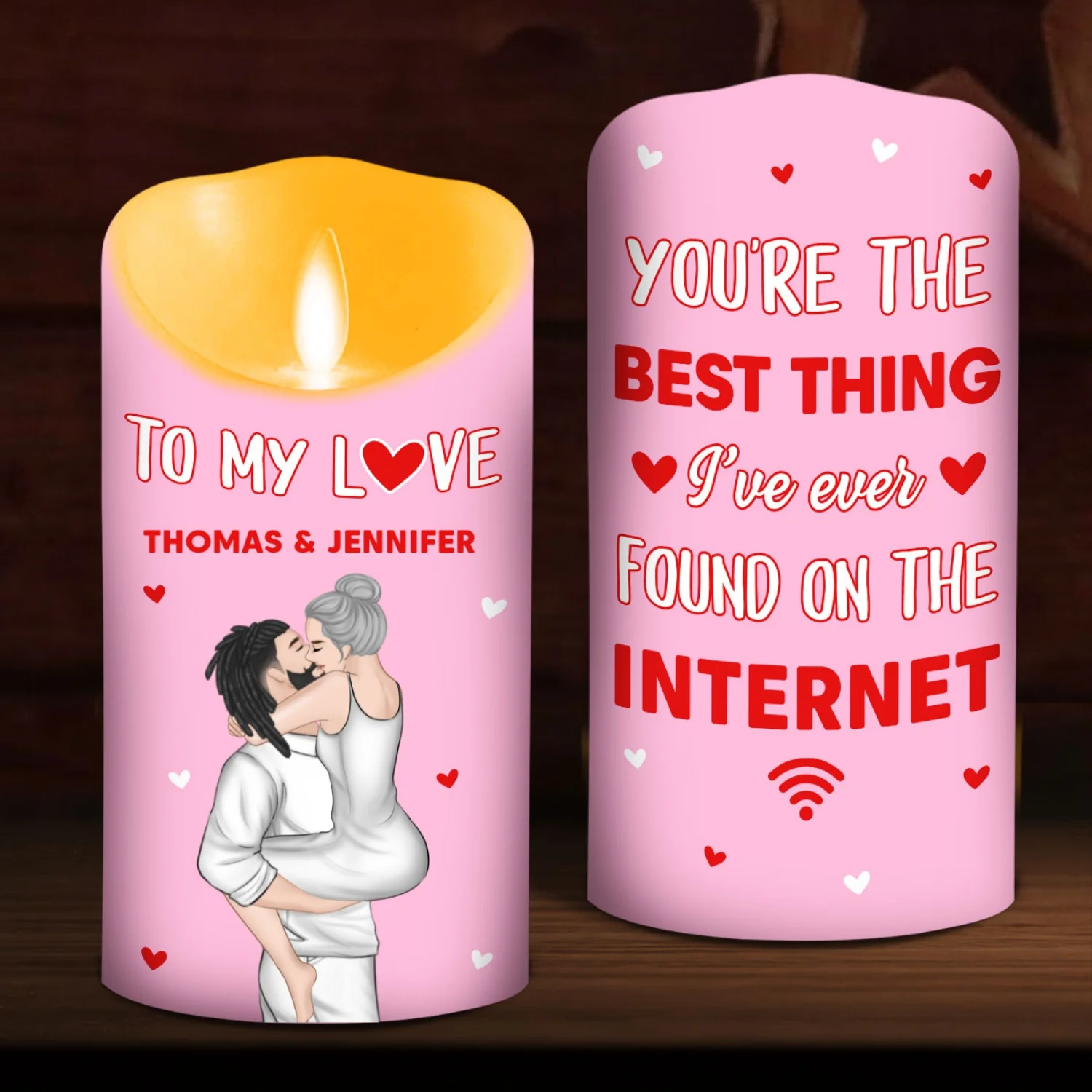 The Best Thing On The Internet - Personalized Custom LED Candle - Image 6