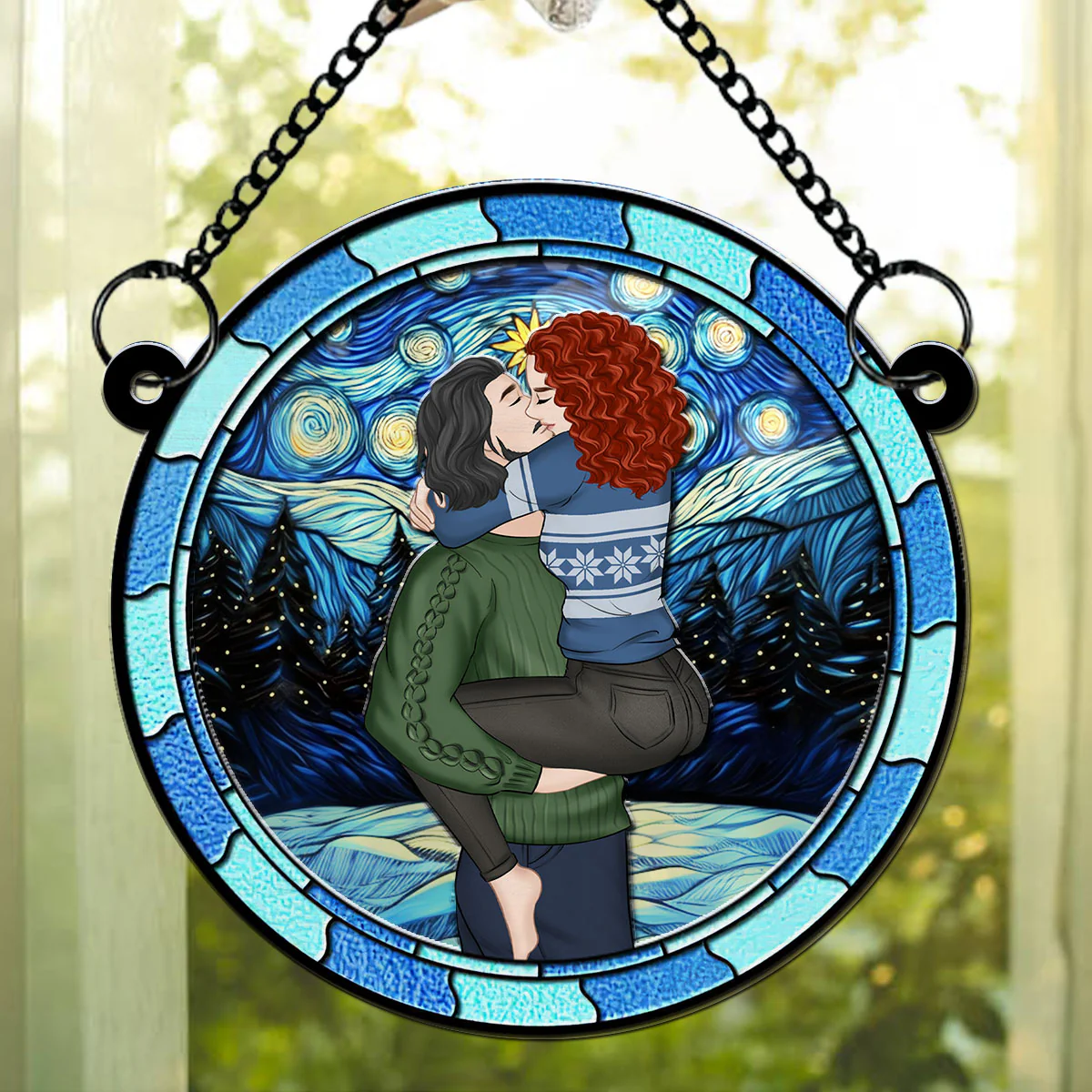 The Best Things In Life Are Better With You  - Personalized Custom Suncatcher - Image 2
