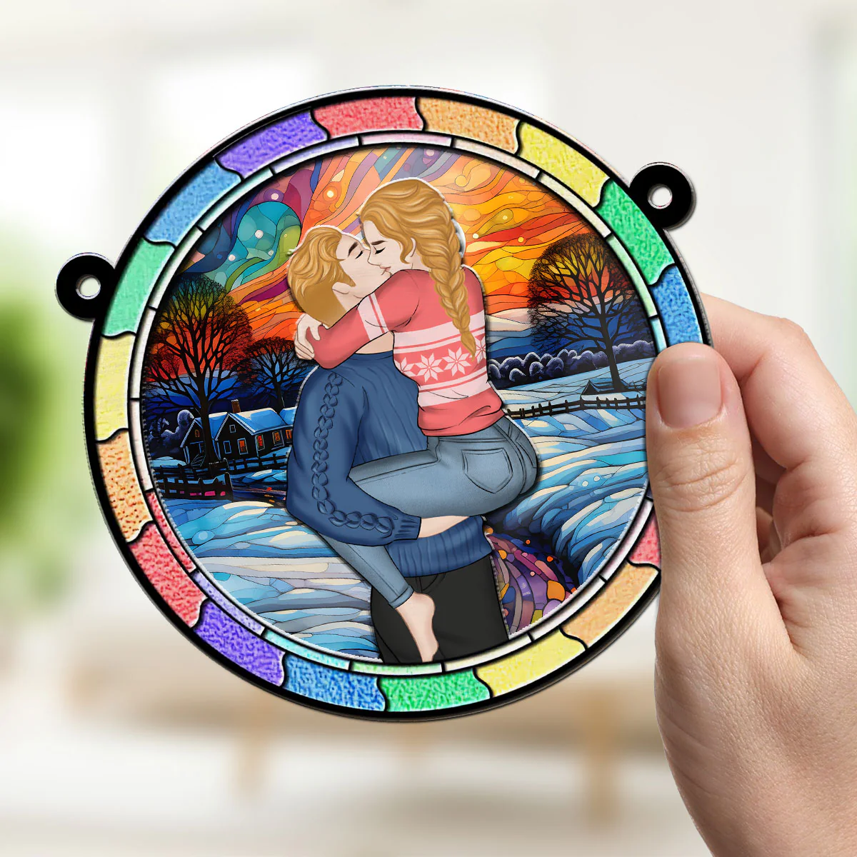 The Best Things In Life Are Better With You  - Personalized Custom Suncatcher - Image 3