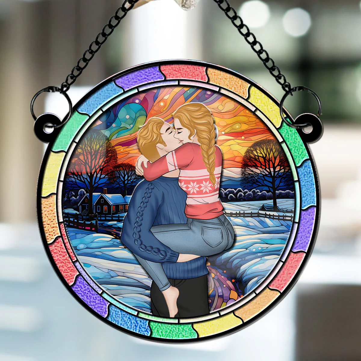 The Best Things In Life Are Better With You  - Personalized Custom Suncatcher - Image 4