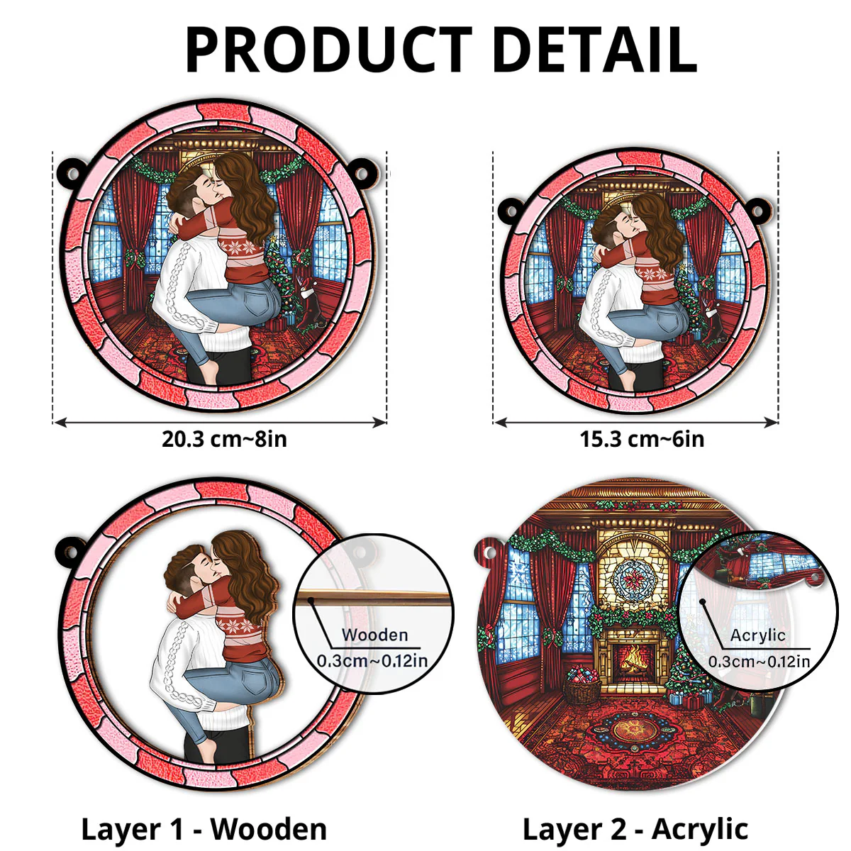 The Best Things In Life Are Better With You  - Personalized Custom Suncatcher - Image 5
