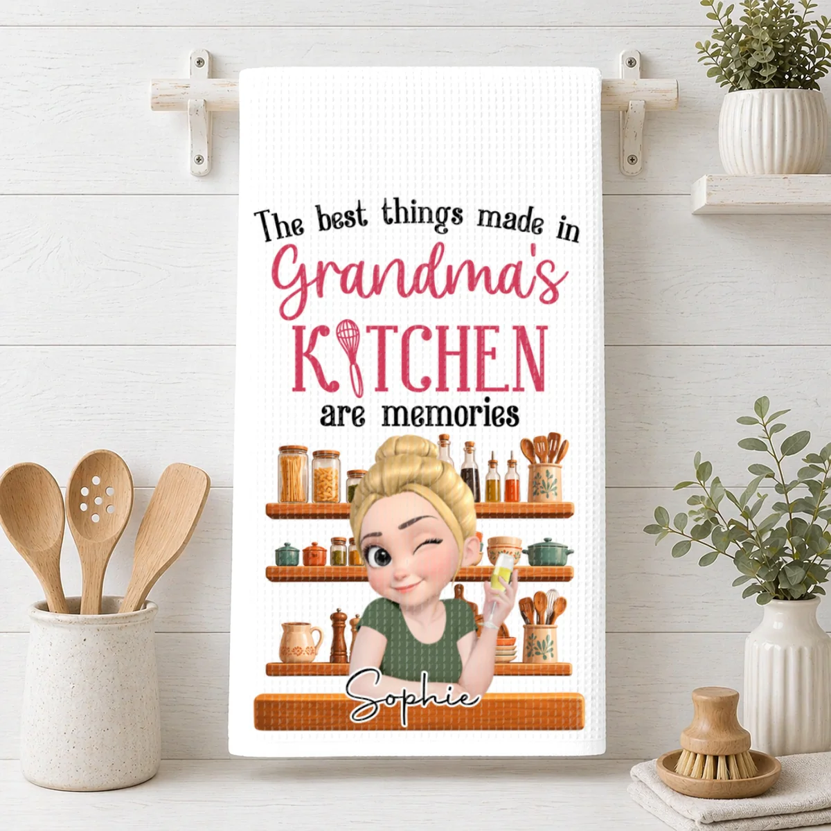 The Best Things Made In Mom Kitchen - Personalized Custom Kitchen Towel - Image 9
