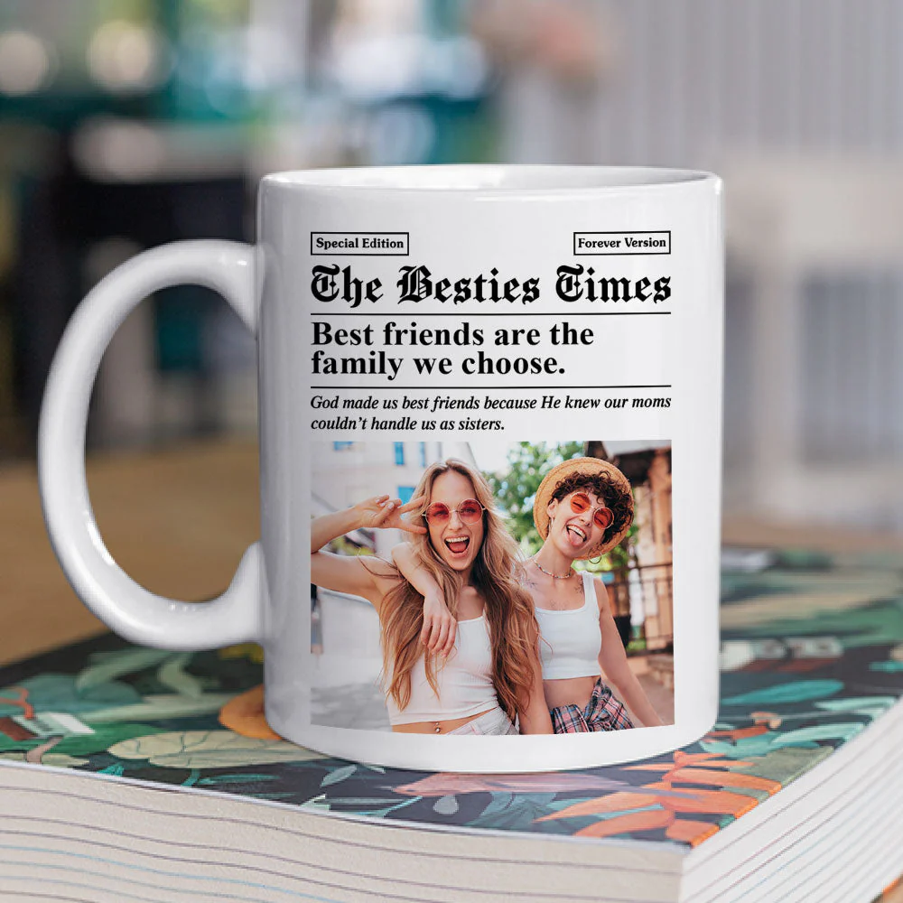 The Besties Times - Personalized Custom Coffee Mug - Image 2