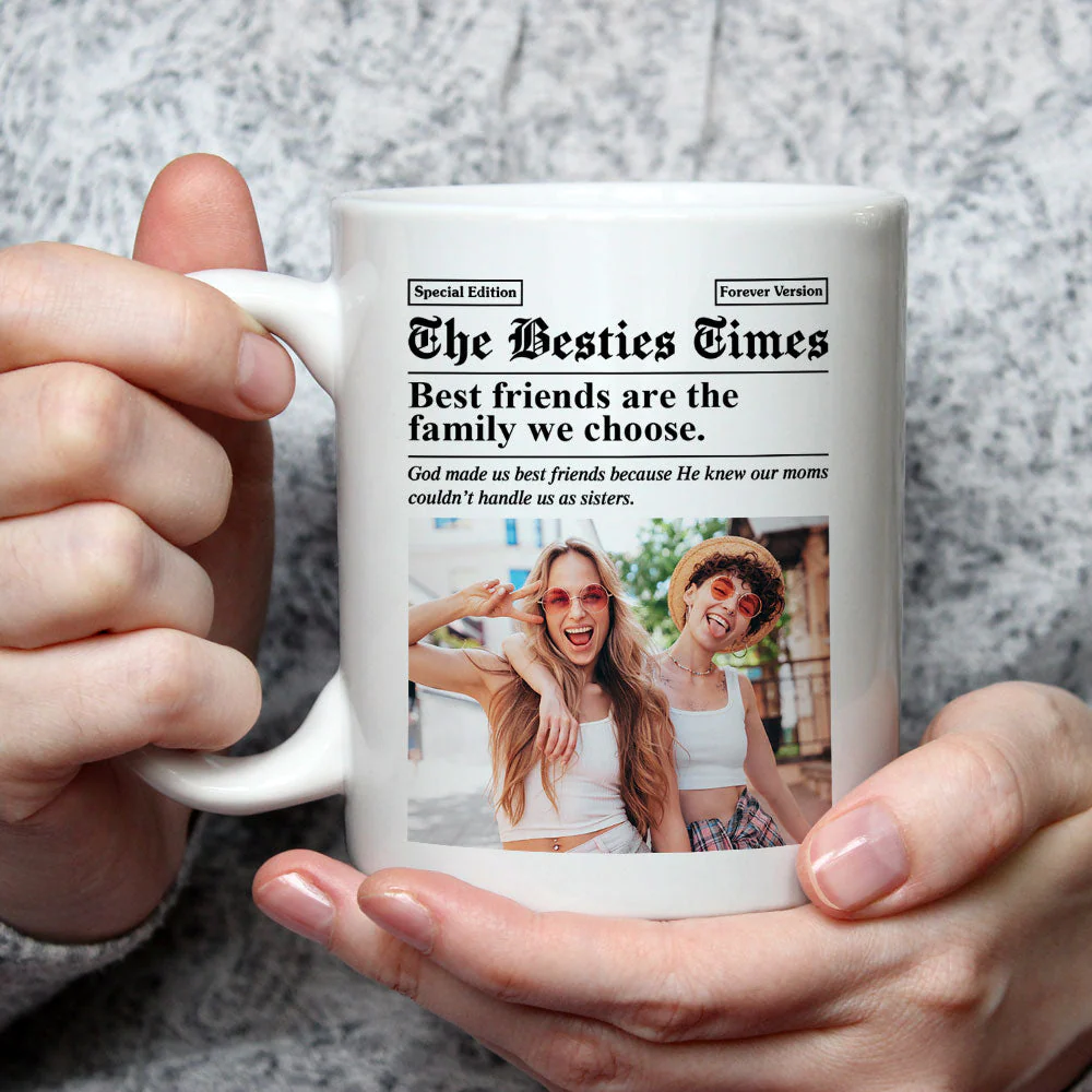 The Besties Times - Personalized Custom Coffee Mug - Image 3