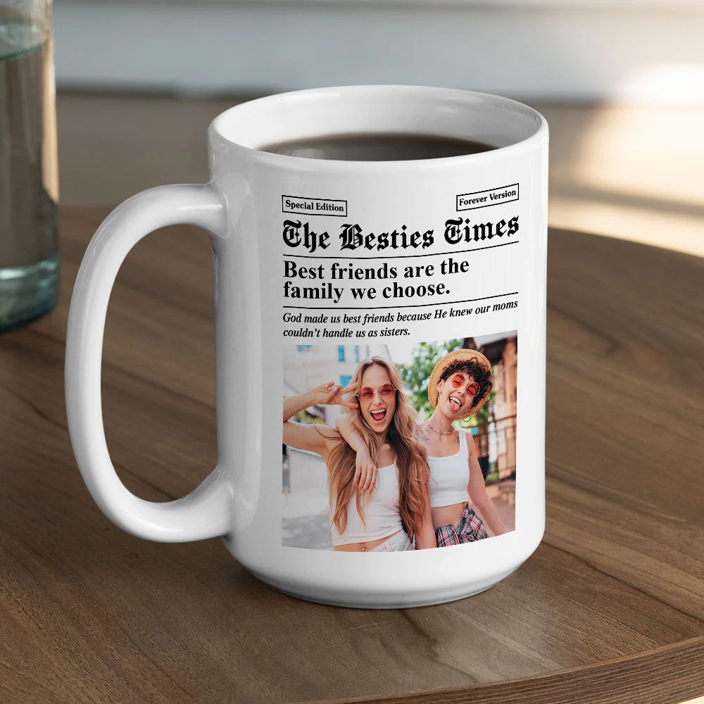The Besties Times - Personalized Custom Coffee Mug - Image 4
