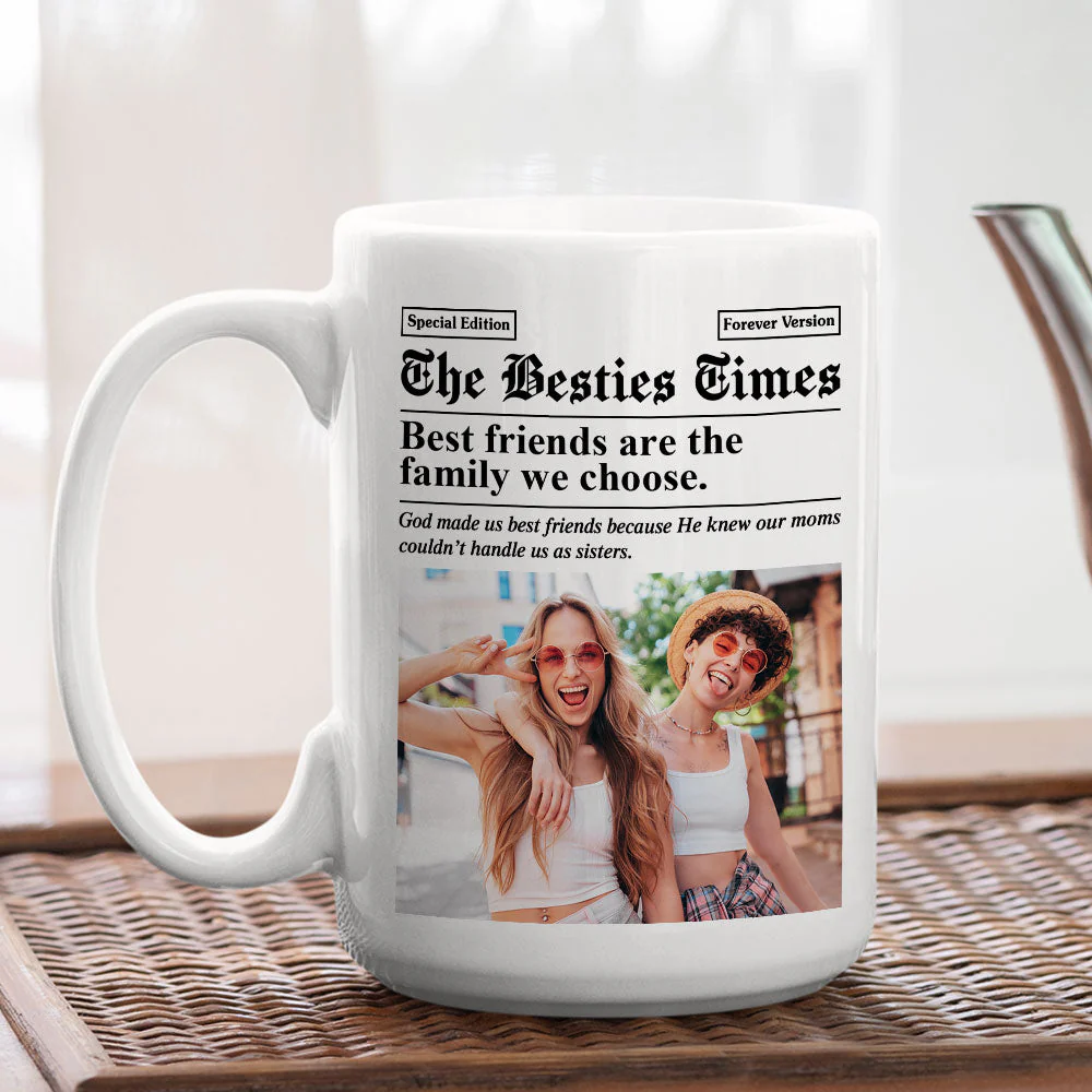The Besties Times - Personalized Custom Coffee Mug - Image 5