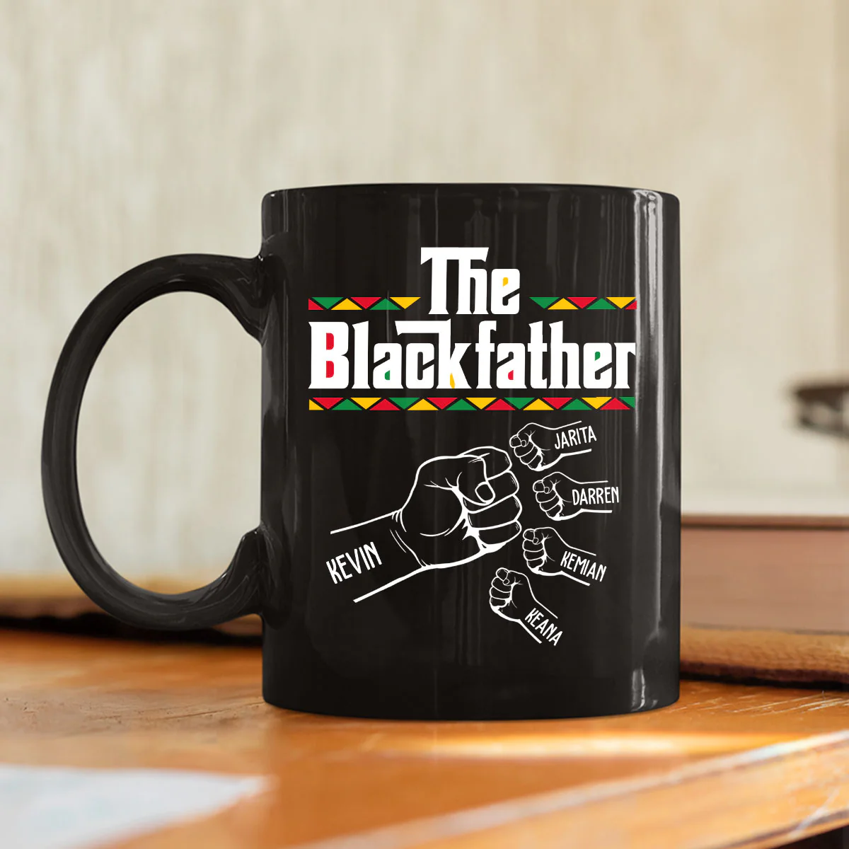 The Blackfather - Personalized Custom Coffee Mug - Image 2