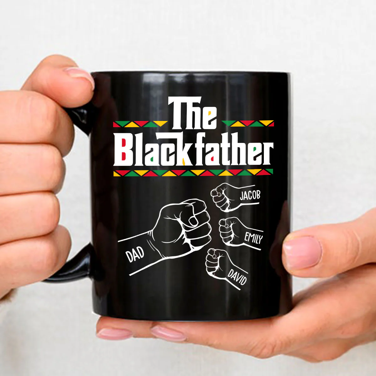 The Blackfather - Personalized Custom Coffee Mug - Image 3