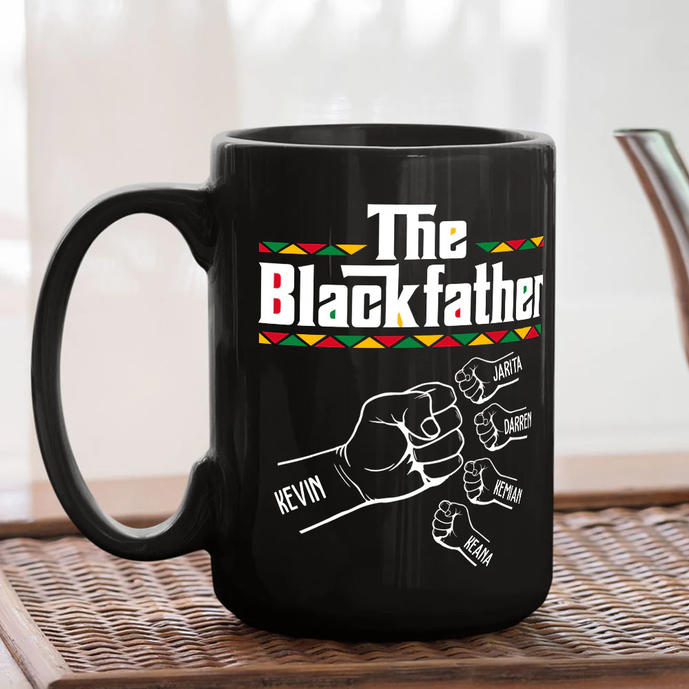 The Blackfather - Personalized Custom Coffee Mug - Image 4