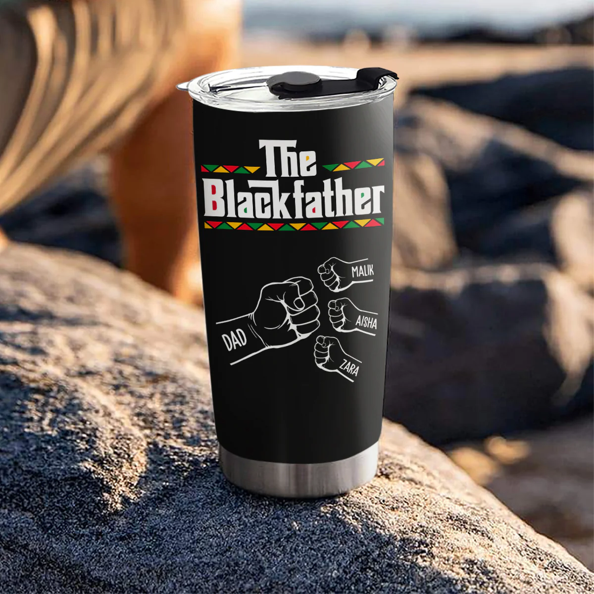 The Blackfather - Personalized Custom Tumbler - Image 3