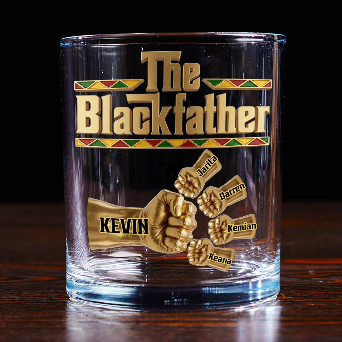 The Blackfather - Personalized Custom Whiskey Glass - Image 5