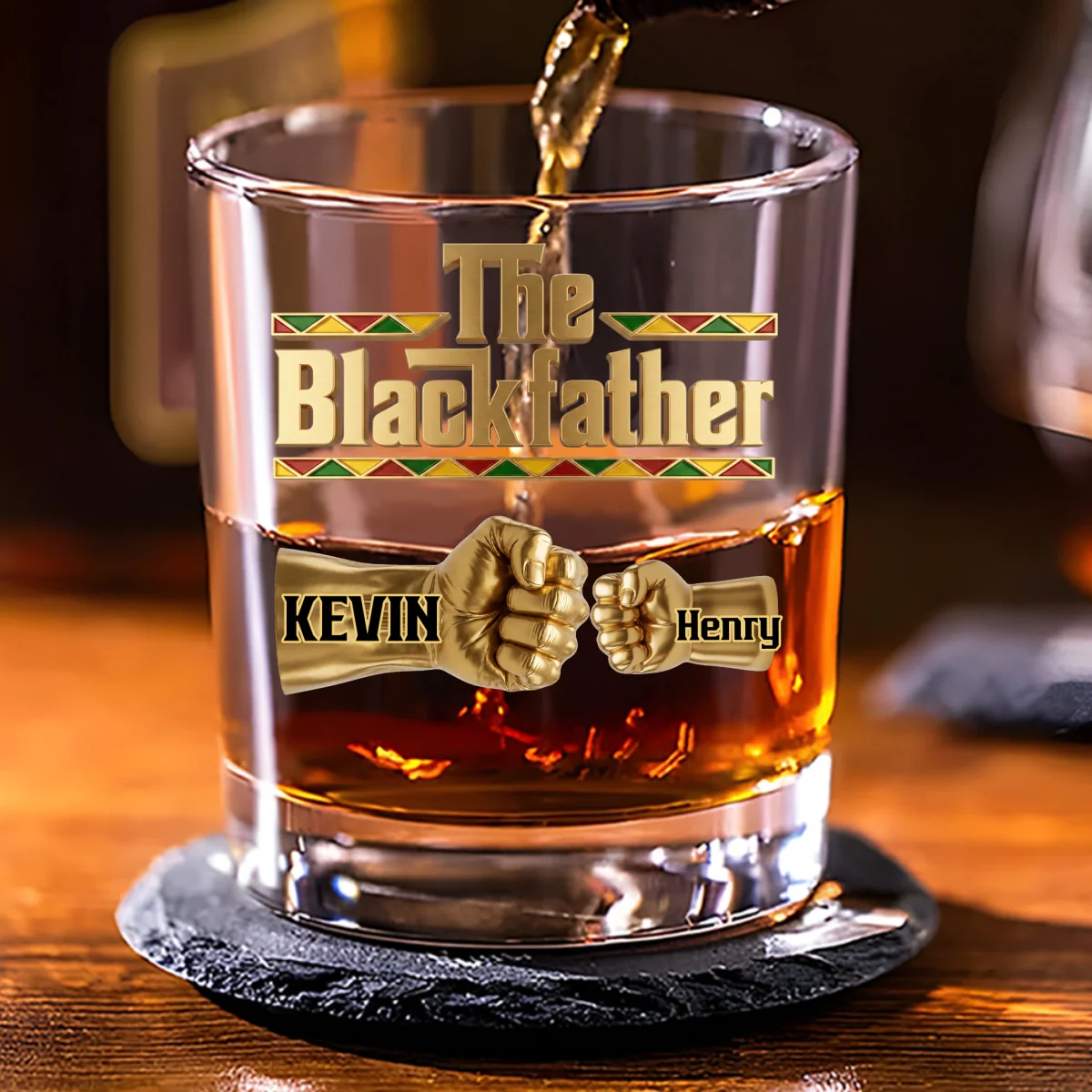 The Blackfather - Personalized Custom Whiskey Glass - Image 7