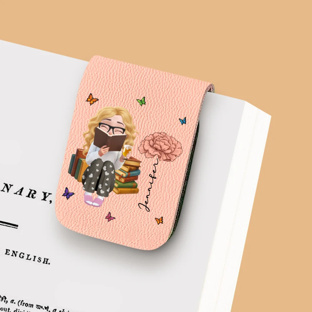 The Book Girly - Personalized Custom Leather Bookmark - Image 8