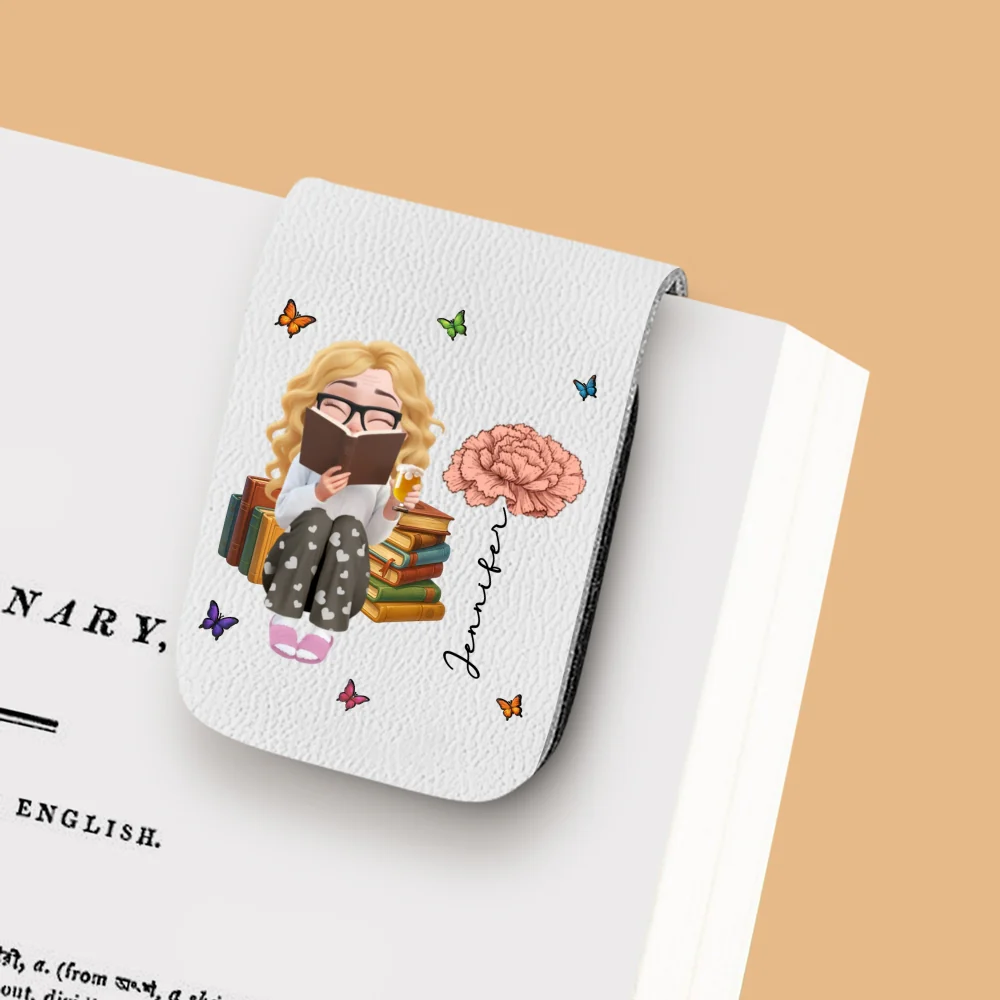 The Book Girly - Personalized Custom Leather Bookmark - Image 9