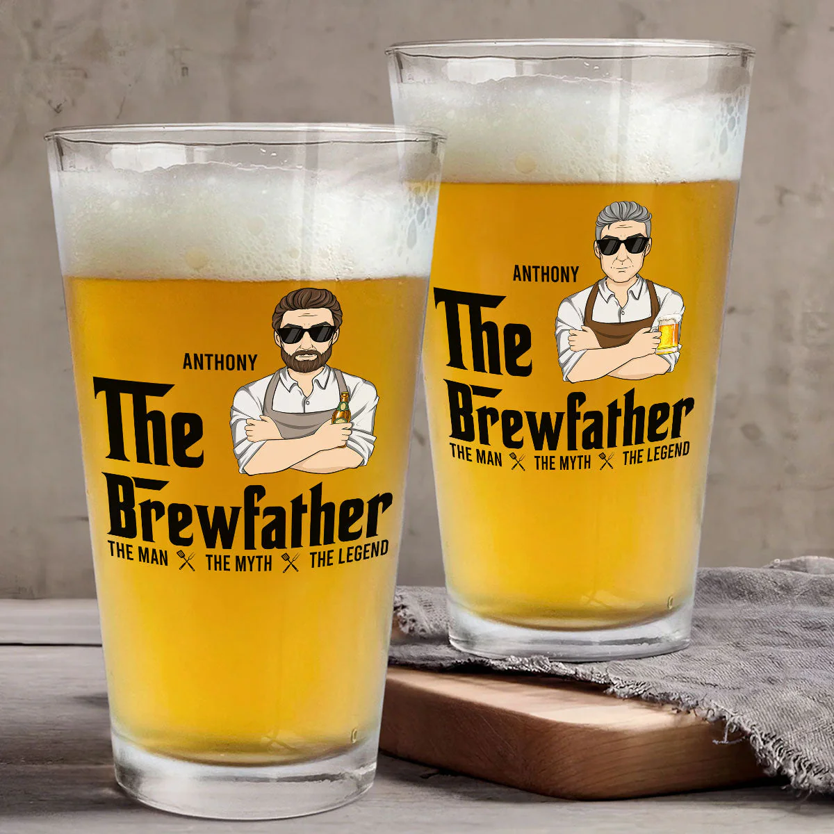The Brewfather - Personalized Custom Beer Glass - Image 4