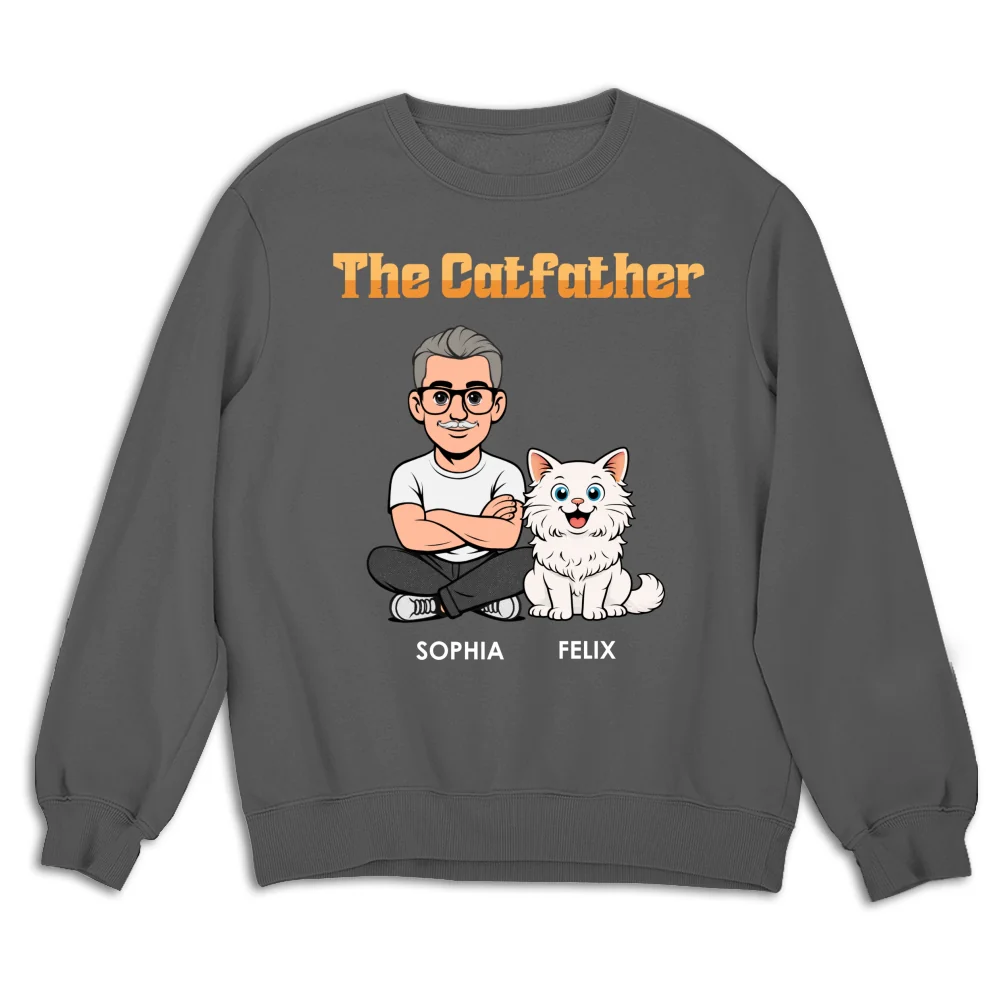 The Catfather Retro - Personalized Custom Shirt - Image 15