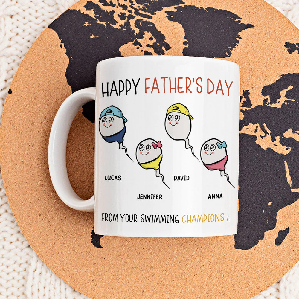 The Champions Of Father - Personalized Custom Mug - Image 3
