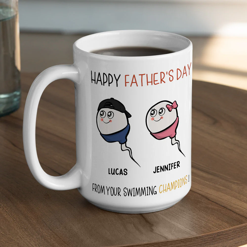 The Champions Of Father - Personalized Custom Mug - Image 4