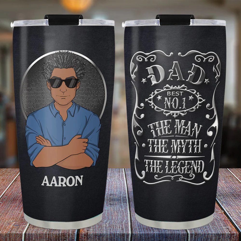 The Coolest Dad - Personalized Custom Tumbler - Image 3