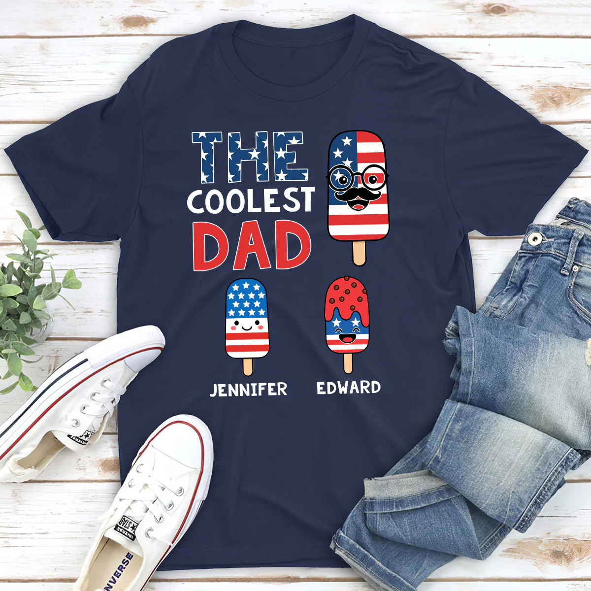 The Coolest Pop - Personalized Custom Shirt - Image 2