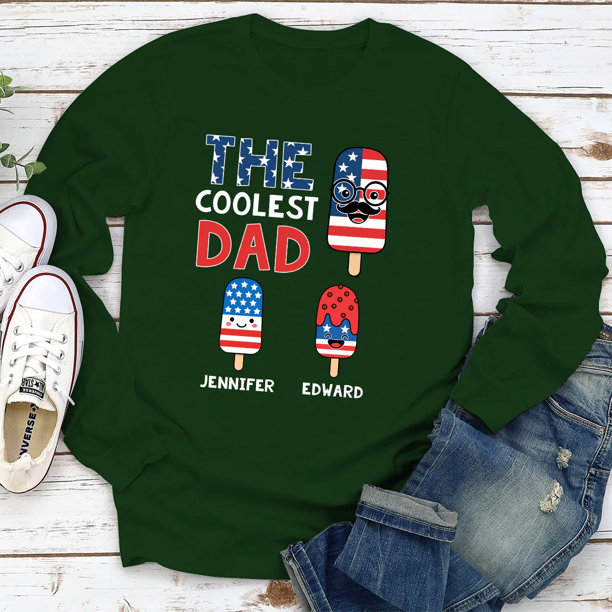 The Coolest Pop - Personalized Custom Shirt - Image 4