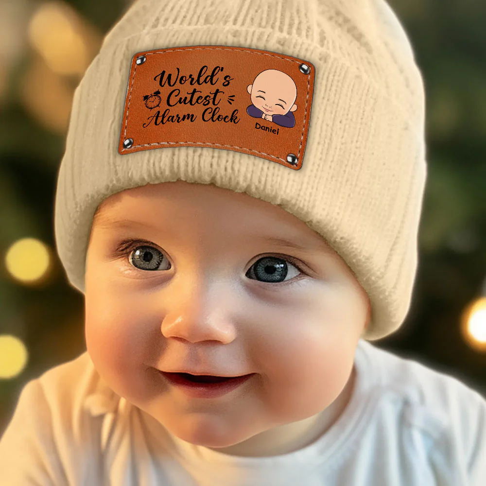 The Cutest Alarm Clock - Personalized Custom Beanie - Image 2