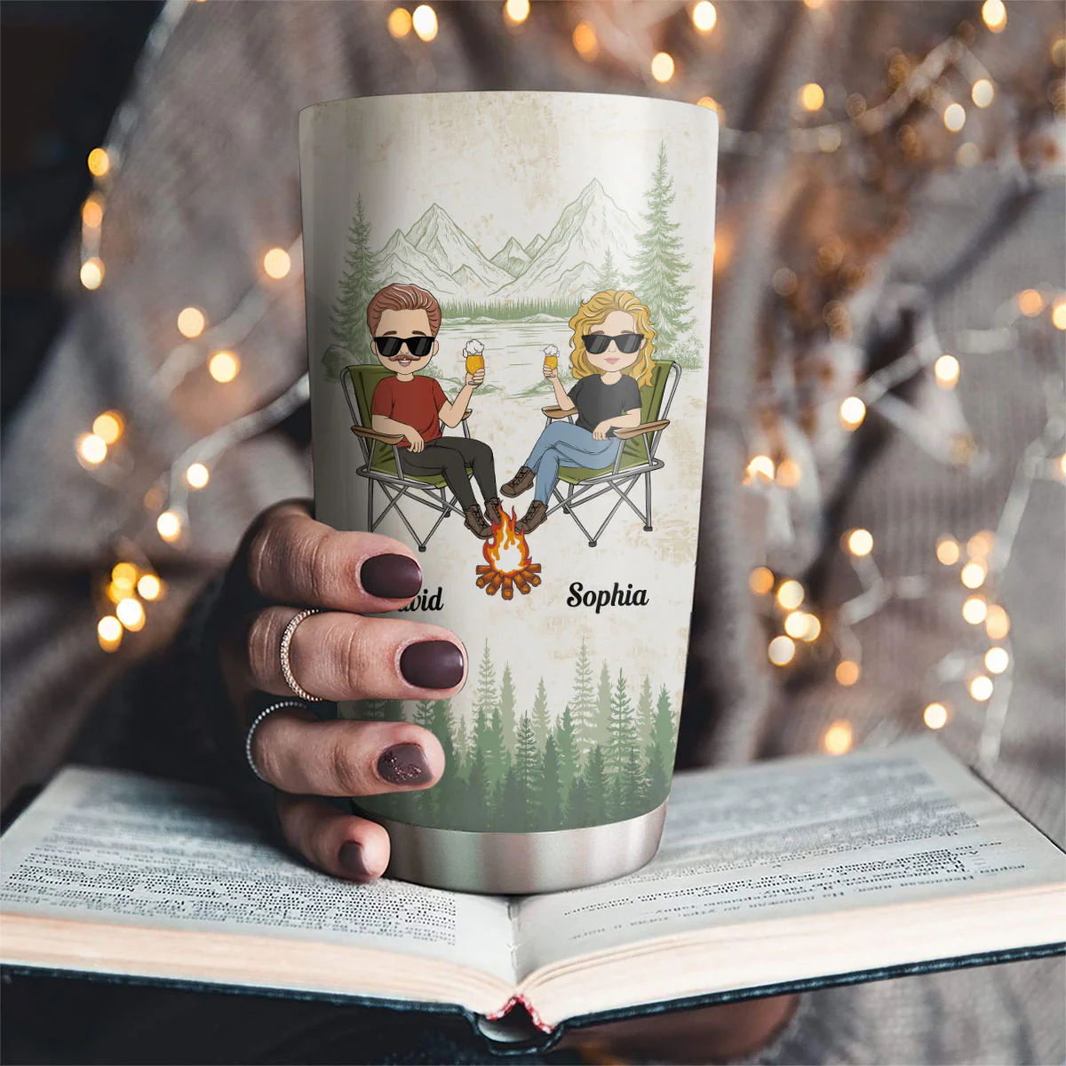The Day I Met You - Personalized Custom Tumbler - Image 2