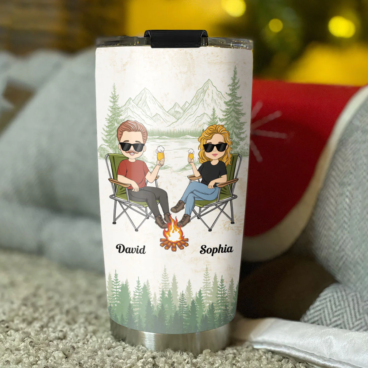 The Day I Met You - Personalized Custom Tumbler - Image 4