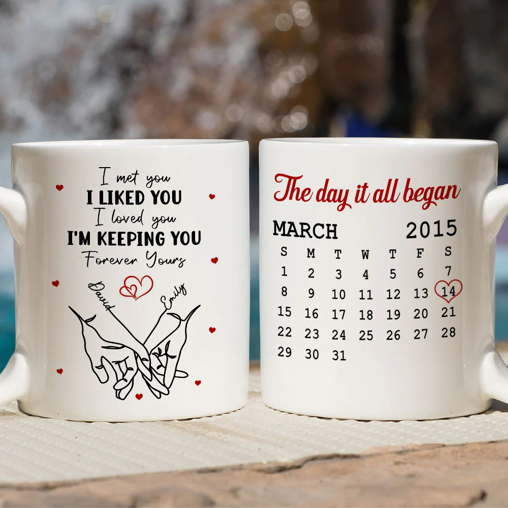 The Day It Began - Personalized Custom Coffee Mug - Image 2