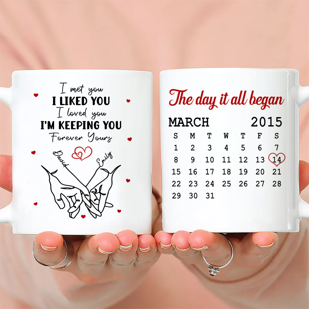 The Day It Began - Personalized Custom Coffee Mug - Image 3