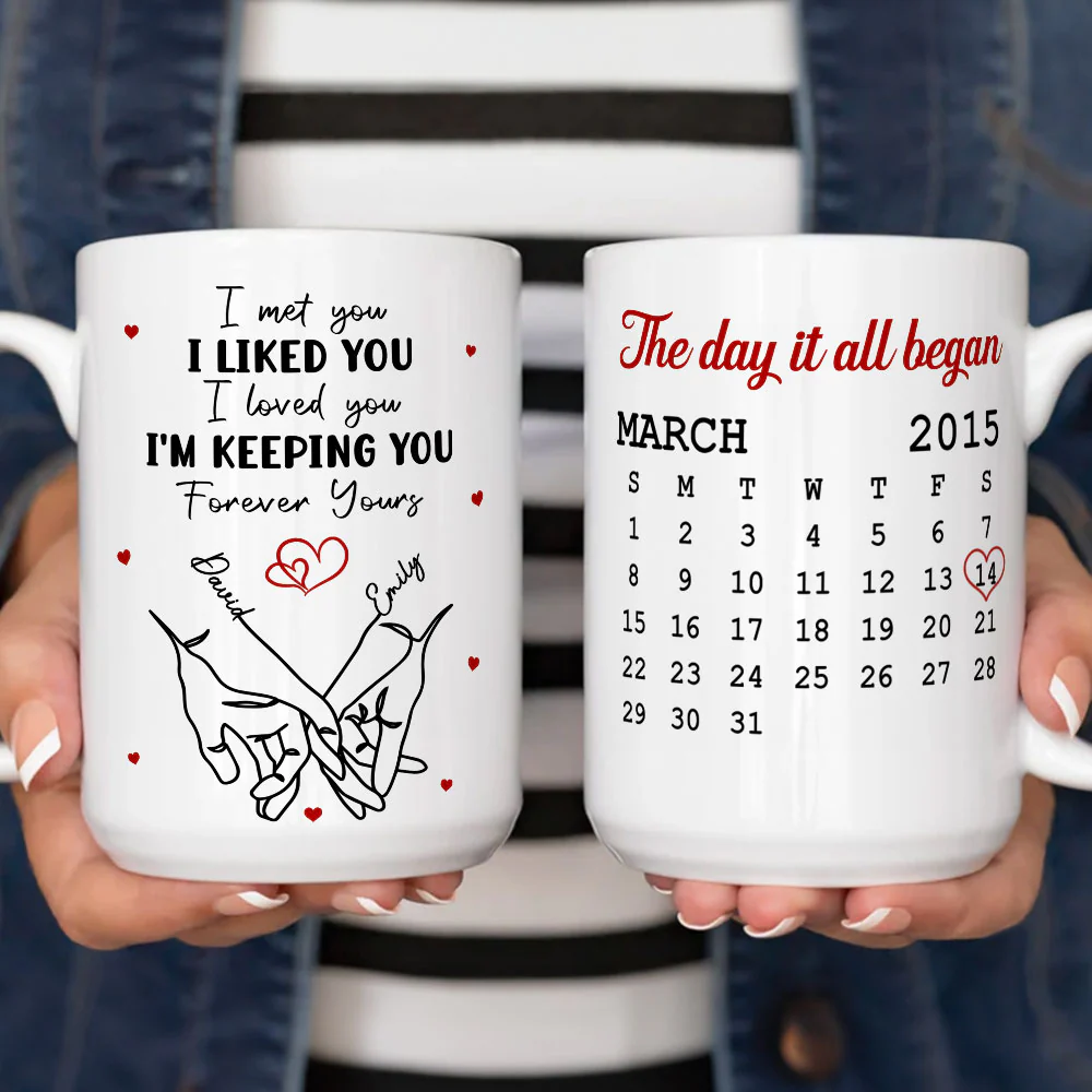 The Day It Began - Personalized Custom Coffee Mug - Image 5