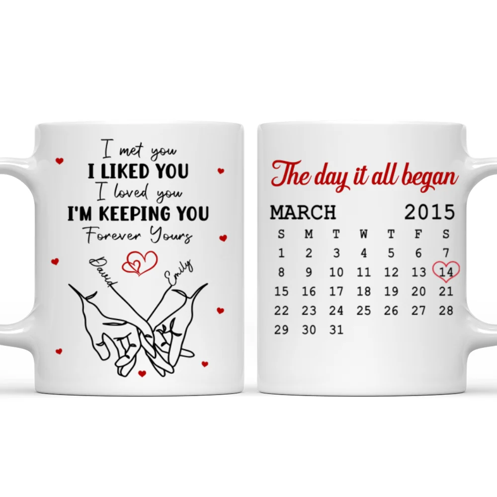 The Day It Began - Personalized Custom Coffee Mug - Image 7