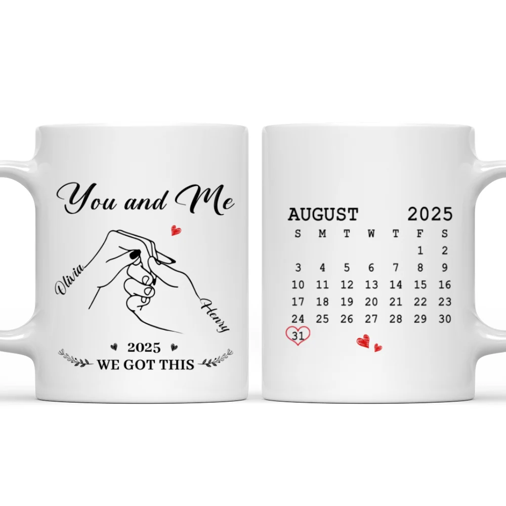 The Day We Chose Us - Personalized Custom Coffee Mug  - Image 7