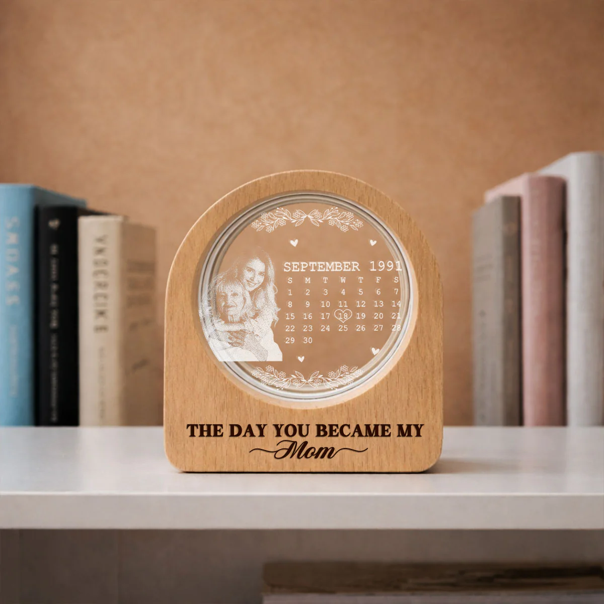 The Day You Became - Personalized Custom 3D Crystal Photo Portrait LED - Image 5