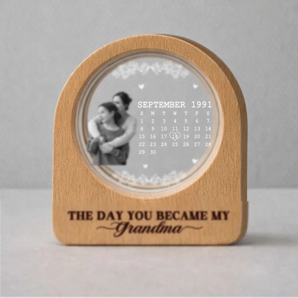The Day You Became - Personalized Custom 3D Crystal Photo Portrait LED - Image 6