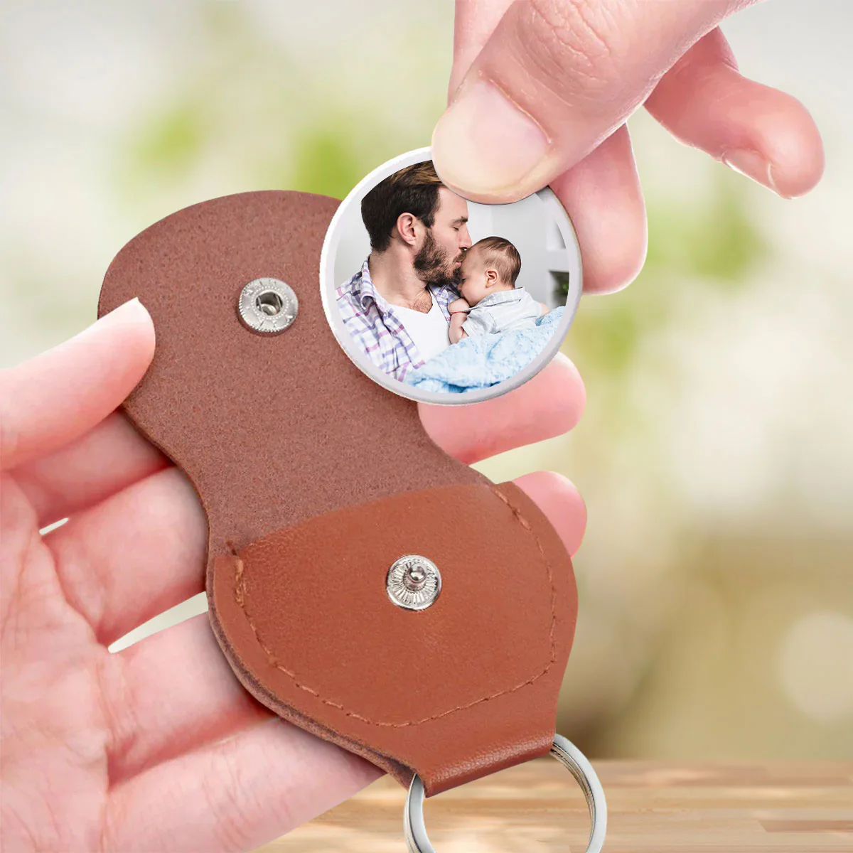 The Day You Become My Daddy - Personalized Custom Pocket Hug - Image 3