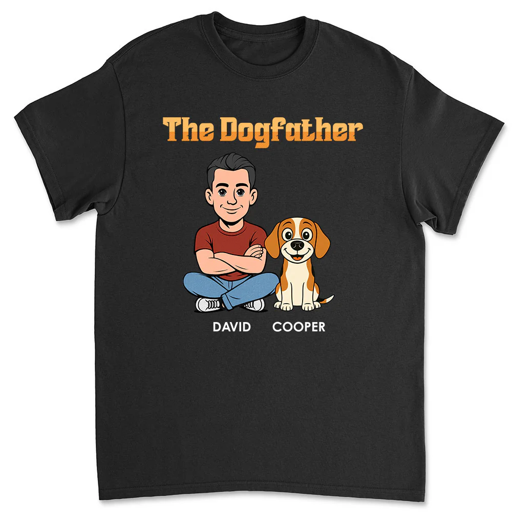 The Dogfather Retro - Personalized Custom Shirt