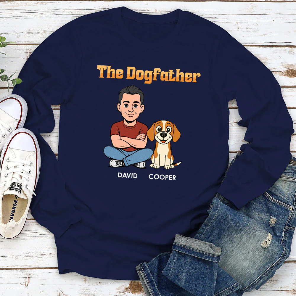 The Dogfather Retro - Personalized Custom Shirt - Image 10