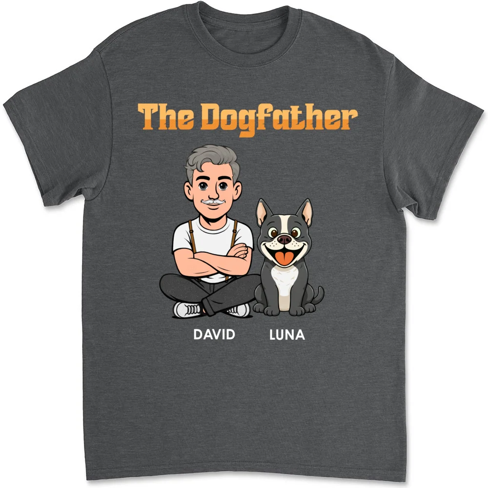 The Dogfather Retro - Personalized Custom Shirt - Image 12