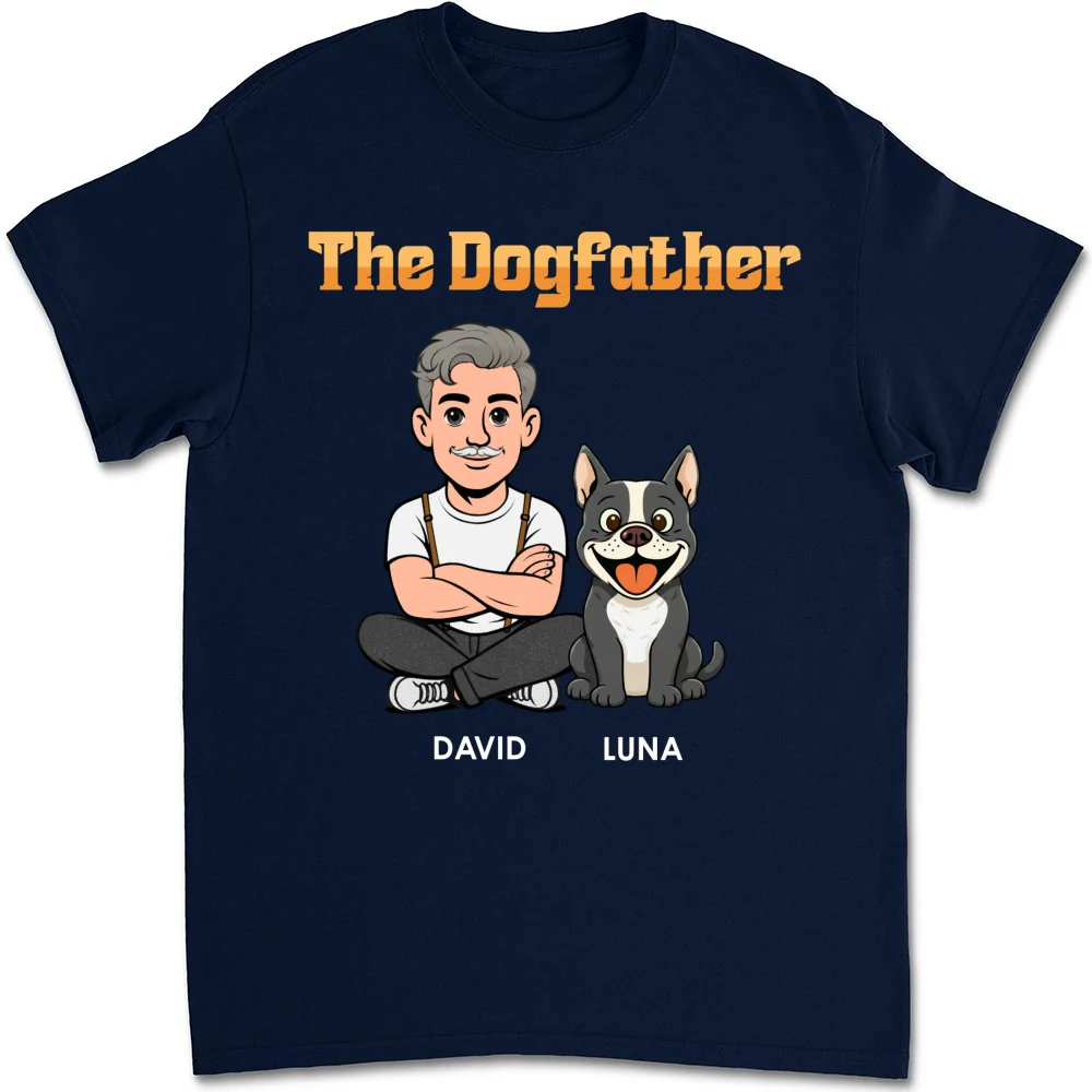 The Dogfather Retro - Personalized Custom Shirt - Image 14