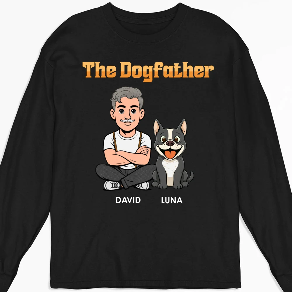 The Dogfather Retro - Personalized Custom Shirt - Image 15