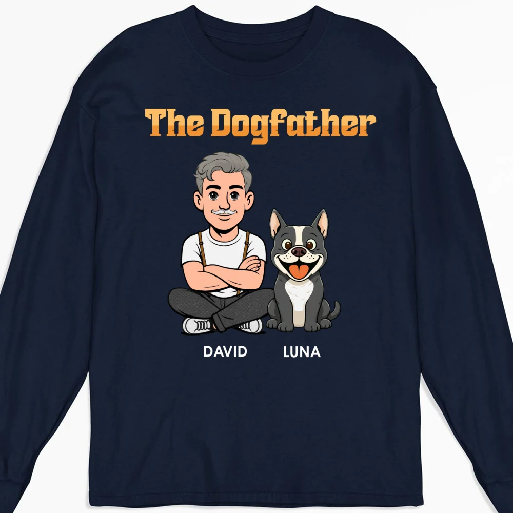 The Dogfather Retro - Personalized Custom Shirt - Image 17