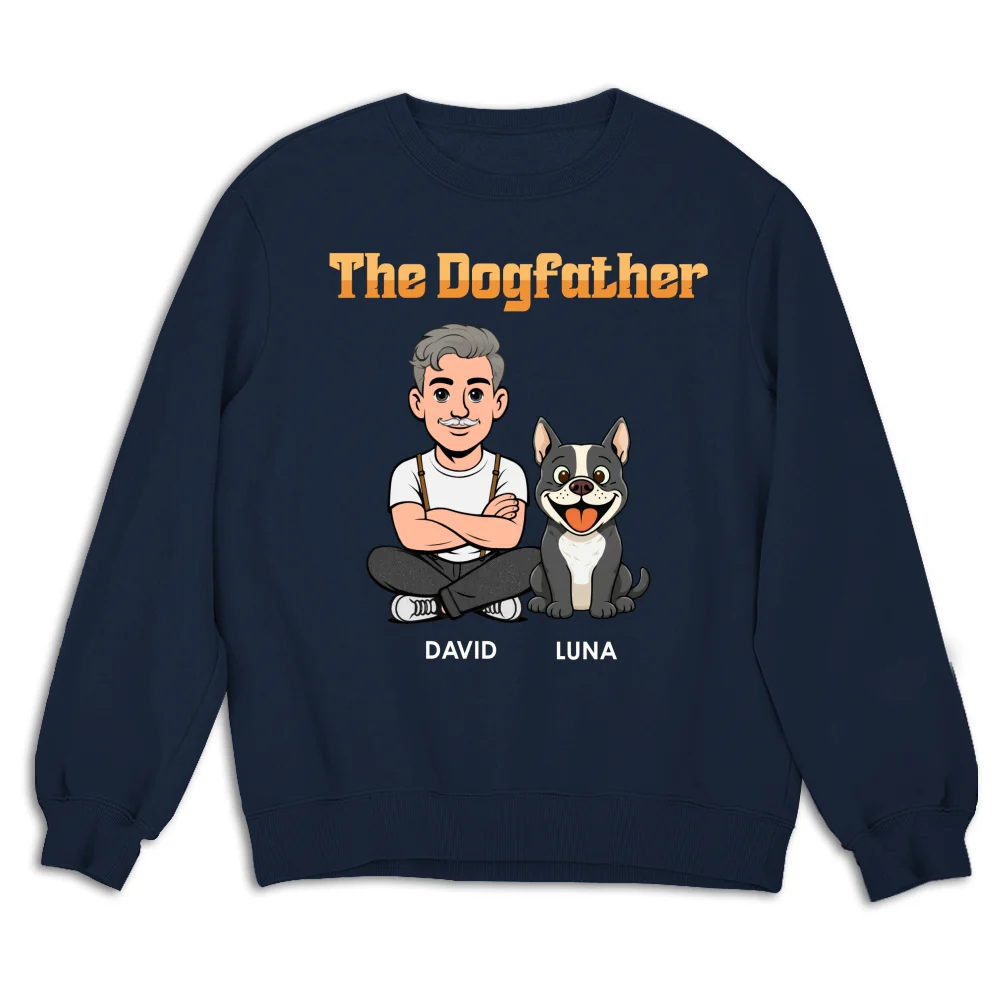 The Dogfather Retro - Personalized Custom Shirt - Image 20