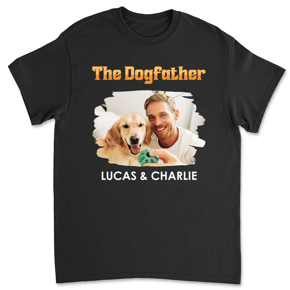The Dogfather Retro Photo - Personalized Custom Shirt