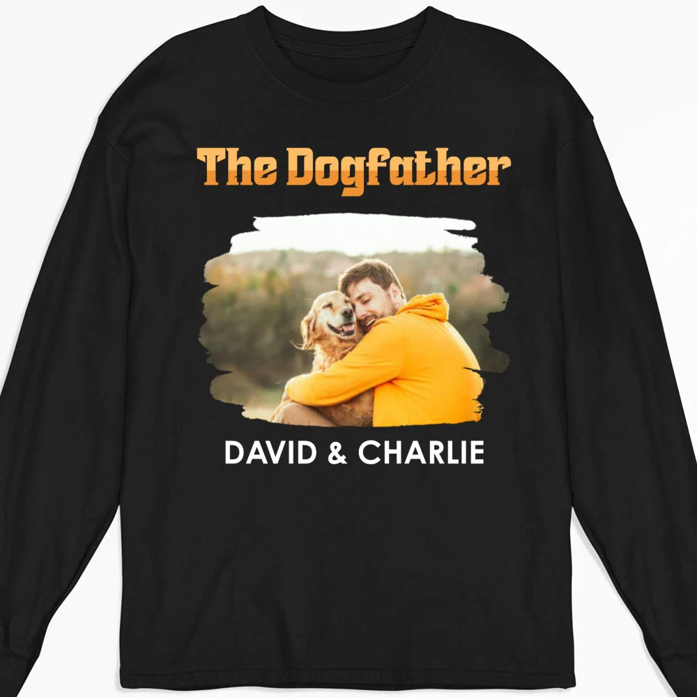 The Dogfather Retro Photo - Personalized Custom Shirt - Image 12